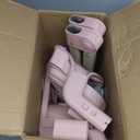 High Chair for Babies and Toddlers, Convertible Baby High Chair with Easy Clean Removable Tray, Multi-Use Foldable Highchair with Adjustable Legs (Pink)