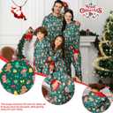 ANGELGGH Family Matching Christmas Onesie, Cute Vacation Reindeer Print One Piece Pajamas, Hooded Holiday Sleepwear Nightwear