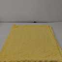 BEDELITE Jacquard Blanket- 3D Fleece Decorative Yellow Throw Blanket, Super Soft and Cozy Warm Fuzzy Blanket All Seasons Suitable, 50x60 Inches