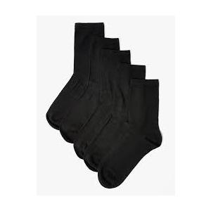 5 Pack Womens Casual Black Socks
