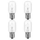 Microwave Light Bulb for Appliance Refrigerator, Over Stove Range Hood, Lava Lamp T8 40 Watt 125V E17 Intermediate Base Warm White Replacement as 8206232A, 1890433, AP4512653, WB25X10030 Pack of 4