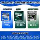 Tarp 10x12 Feet, 7 Mil Thick Waterproof Poly Tarps Cover UV Resistant, Rip & Tear Proof with Metal Grommets Every 20 Inche (Blue/Silver)