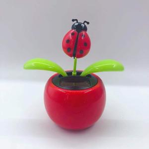 Red Solar Dancing Flower Car,Dashboard Decorations,Funny Solar Powered Dancing Flower Pot Car Ornaments Flower Swinging Toy, Dancing Solar,Early Development and Activity