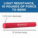 THERABAND FlexBar Resistance Bar, Light, Red Flex Therapy Bar for Physical Therapy, Wrist & Forearm Exercise Equipment, Non Slip Grip, Compact Design