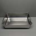 KUNWU SUS304 Stainless Steel Food Grade 6" Deep Extra Large Cat Litter Box Corrosion Resistant Durable Pan 23.5" x 15.5" x 6"