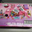 Barbie Dream Camper Playset with Roof Tent, Swing Chair, Fishing Pond, BBQ Grill with Color-Change Feature & 60+ Accessories Including Dough