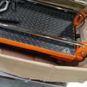 VEVOR TF15 Hydraulic Lift Table Cart, 330lbs Capacity 28.5" with 4 Wheels and Non-Slip Pad, for Material Handling and Transportation, Orange