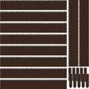 Therwen 10 Pieces Steel Landscape Edging with 10 Clips, 40 x 6 Inch Steel Garden Edging Border Landscape Edging Metal Landscape Edging Metal Edging for Landscaping Lawn Yard (Brown)