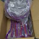 Front Grille Mesh Inserts & Headlight Cover for Jeep Wrangler JL JLU Sport & Sport S Only 20182023 Exterior Accessories Clipin Grille Guard Cover Headlight Bezels Trim Ring (Purple 9PCS)