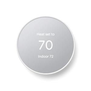 Google Nest Thermostat - Smart Thermostat for Home - Programmable Wifi Thermostat - Snow 