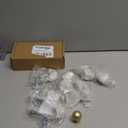 homdiy 10 Pack 1 Inch Gold Round Cabinet Knobs, Brushed Gold Round Kitchen Dresser Drawer Knobs Hardware, Single Hole