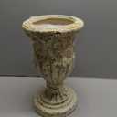 17 Inch Vintage Planter for Outdoor Plants, Embossed Design Durable and Sturdy Resin Fiber Flowerpots with Drainage Hole, Decorative Orchid Houseplant Pot Indoor Outdoor Plant Container (Big)