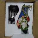 Solar Hanging Gnome Garden Statues Climbing Rope Gnome with LED Lantern Spring Outdoor Decor Tree Hugger Yard Porch Wall Fence Decoration Christmas Easter Birthday Gift for Mom Women