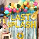 LaVenty Luxury Last Splash Bachelorette Party Decorations Mermaid Bridal Shower Decorations Pool Hawaiian Luau Beach Bachelorette Decorations Tropical Bridal Shower