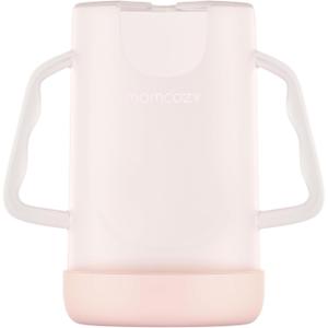 Momcozy Baby Pouch Holder No Squeeze, Baby Food & Juice Box Holder, Mess-Free, Easy Grip for Self-Feeding, BPA-Free & DEHP-Free, Must-Have for Babies, Pink