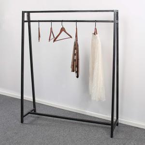 MBQQ Moden Metal Clothes Rack with Clothing Hanging Rack Organizer for Laundry Drying Display Racks Garment Racks,Retro Black
