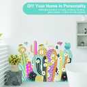 2 x Colorful Cactus Wall Decals Peel and Stick Removable Vinly Boho Cactus Stickers Wall Decor Cacti Room Decor for Kids Toddler Bedroom Nursery