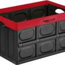 GREENMADE InstaCrate Collapsible Storage Container, 12 gal, Red/Black
