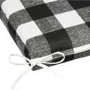 Pillow Perfect Outdoor/Indoor Anderson Matte Bench/Swing Cushion, 45" x 18", Black, 1 Count