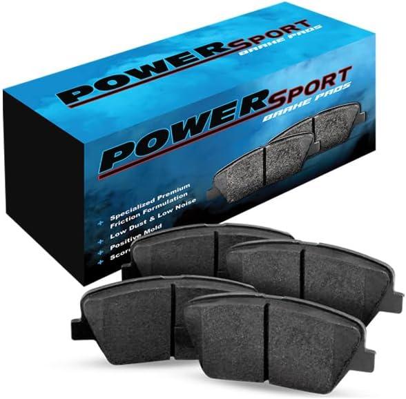 BRAKELABS POWERSPORT Front Ceramic Series Brake Pad With Rubber Steel Rubber Shims