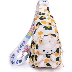 Hiflyer Kids Sling Bag - Kawaii Backpack & Crossbody Bag for Girls (Green)