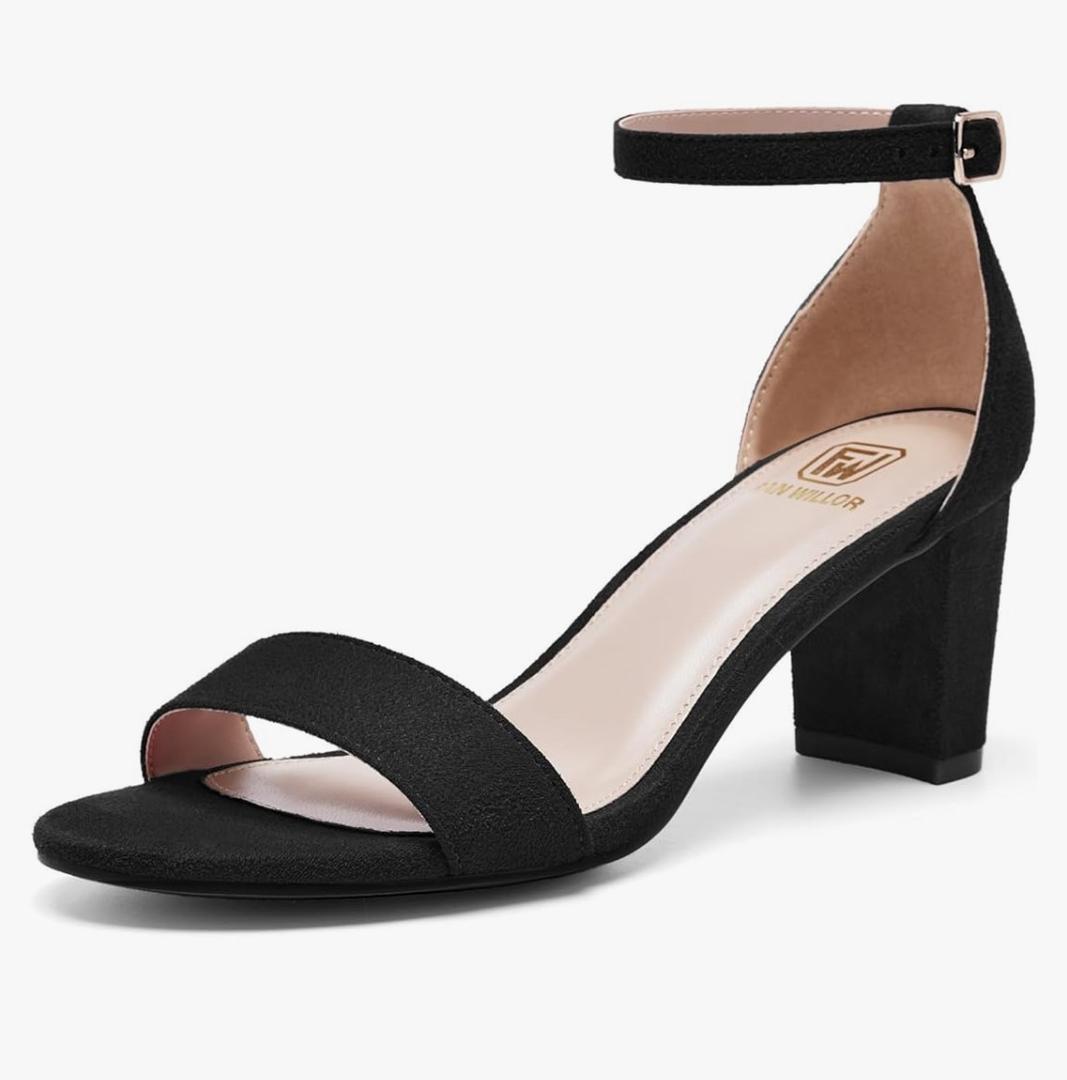 Women Open Toe Low Chunky Short Heels Ankle Strap Block Heel Sandals Party Dress Wedding Pump Shoes 11 Women Open Toe Low Chunky Short Heels Ankle Strap Block Heel Sandals Party Dress Wedding Pump Shoes 11