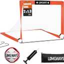 Soccer Goal – Foldable Frame Net for Kids + Youth – Indoor + Outdoor Soccer Goal with Carry Bag – Easy Set up – Multiple Sizes for Practice & Games, 2x1.3FT+Size 1 Ball