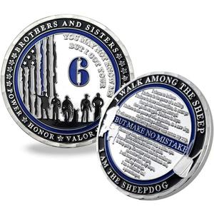Police Challenge Coins Police k9 Military Law Enforcement Challenge Coin Thin Blue Line Police Officer Souvenir Gift- I Got Your Six