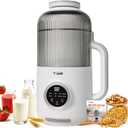TER 40oz Nut Milk Maker Machine, 10-in-1 Automatic Soy Milk Maker for Almond, Oat & Plant-Based Milk, Self-Cleaning Milk Maker with 12H Delay Start, Keep Warm, Boil Water, Soup & Juice Upgraded
