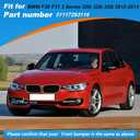 Front Bumper Tow Hook Cover Towing Eye Cap Fit for BMW F30 F31 3 Series 320i 328i 335i 2012 2013 2014 2015 51117293116 (Silver, Right Passenger Side)