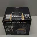 OVENTE 1.5L Electric Deep Fryer with Viewing Lid, Adjustable Temperature, Removable Basket, Cool-Touch Handle, 800W Stainless Steel, Easy to Clean, Silver FDM1501BR