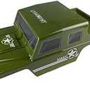 LAEGENDARY 1:8 Scale RC Cars Replacement Parts for Rango Truck: Car Shell - Army - Part Number - RA-5009