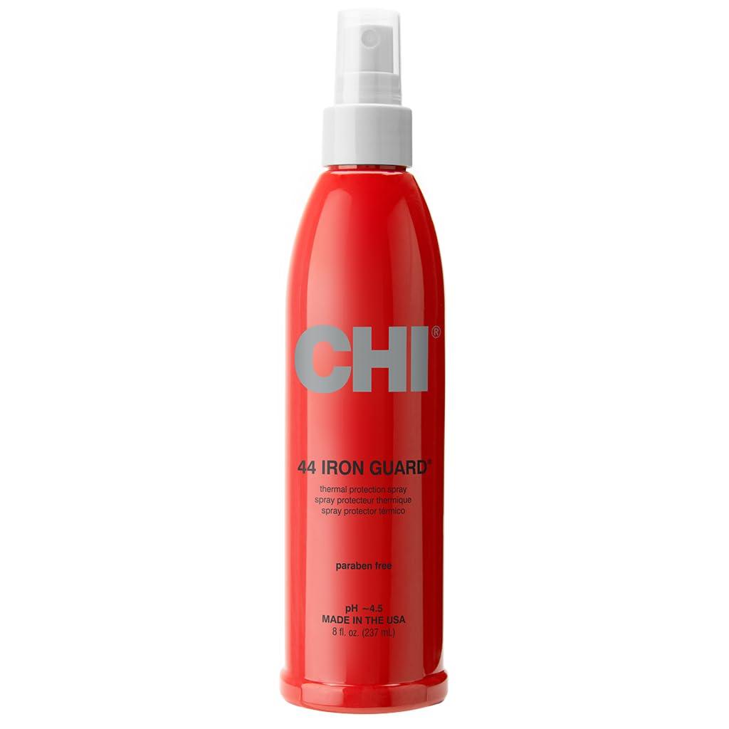 CHI 44 Iron Guard Thermal Protection Spray for Hair, Heat Damage Shield with Ceramic Minerals, Lightweight Styling Spray, Frizz Control & Shine Enhancer, 8 Fl Oz