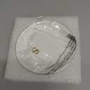 COLLECTIVE HOME - Ceramic Jewelry Tray, Decorative Trinket Dish for Rings Earrings Necklaces Bracelet Watch Keys, Birthday Mother's Day Christmas Gift for Women, 4.75", White Surface (S)