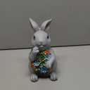 Nacome Garden Outdoor Statues Bunny with Succulent and 7 LED Lights  Lawn Decor for Patio, Balcony, Yard Ornament - Unique Housewarming Gifts