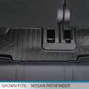SMARTLINER Custom Fit Floor Mats 3rd Row Liner Compatible with 2022-2025 Infiniti QX60