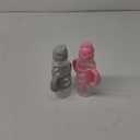 Dr. Brown's Milestones Narrow Sippy Straw Bottle, Spill-Proof with 100% Silicone Handles and Weighted Straw, 8 oz/250 mL, Gray & Pink, 6m+