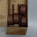 Skyley 4 Pcs Coffee Wooden Scoop for Canisters Jars 15ml 1 Tablespoon Small Coffee Scoop for Ground Caf Walnut Wood Measuring Spoons Home Kitchen Accessories for Beans, Tea, Sugar, Bath Salt