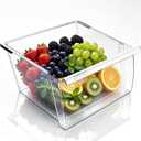 2188656 Crisper Bin (Upper) Replacement for Whirlpool Refrigerator, Refrigerator Drawers, Kenmore Whirlpool Fridge Crisper Drawer Replacement Part WP2188656, 2188656, Thicker, Clear