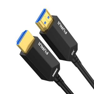 8K Fiber HDMI Cable 50ft, Fiber Optic HDMI 2.1 Cable 8K@60Hz,4K@120Hz 48Gbps, Dynamic HDR, eARC Compatible with RTX 3080/3090 Xbox Series X PS5 Denon AV Receiver LG Samsung Sony TV