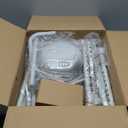 3-in-1 Bedside Commode Chair for Seniors, 400 lbs Heavy Duty Iron Commode Toilet with Padded Seat & Arms, Portable Toilet for Seniors & Adults, Height Adjustable, Splash Guard