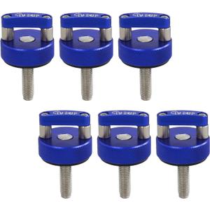 Blue Hard Top Quick Release Bolts Hard Top Thumb Screws Integrated D Ring Compatible for Jeep Wrangler JK 2007-2018 JL 2018-2022 & Gladiator JT