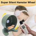 Hamster Wheel, 6.5" Super-Silent Exercise Wheels, Dual-Bearings Quiet Spinner Running Wheels, 3 Installation Methods, Fits Any Hamster Cage, Hamsters Toy for Dwarf Hamsters, Gerbils, and Small Pets.