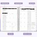 3 x 2026 Planner, Weekly and Monthly Calendar Planner Agenda, Jan 2026 - Dec 2026, Planning Academic Book, Office Desk Accessories and School Supplies - A5 (6.3'' x 8.5'') (Ocean Sunset)