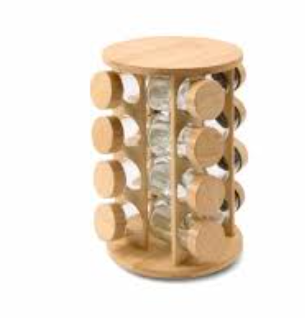 Core kitchen bamboo spice rack organizer