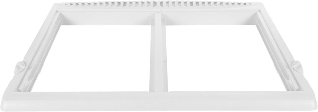 Smart Choice 240364787 Refrigerator Shelf Frame/Crisper Drawer Cover (No Glass) White, Impact Resistant Replacement Compatible with Frigidaire 240364714 240364725, Fits Select Refrigerator Models
