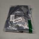 Pickluc 24 Inch Long Tier Curtains for Small Window Treatment, Short Blackout Curtain with Rod Pocket - Half Window Curtains for Kitchen, Cabinet, Basement, Camper, 2 Panels, Black, 30 Inches Wide