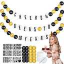DIY Giant Friendship Bracelet 30th 35th 50th 60th Birthday Banner in My Birthday Era Banner Famous Singer Customizable Banner Garland Decor Foam Circles Ball Plastic Balls DIY Supplies