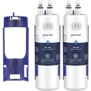 GLACIER FRESH EDR1RXD1 Refrigerator Water Filter Compatible with W10295370A, EDR1RXD1, WHR1RXD1, KAD1RXD1, Filter 1, W10295370, P4RFWB, P8RFWB2L, 46-9930, 46-9081 Refrigerator Water Filter 2 Pack