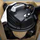 Amazon Basics Wet Dry Shop Vacuum Cleaner, 4 Gallon, 3 HP Stainless Steel, Grey/Black